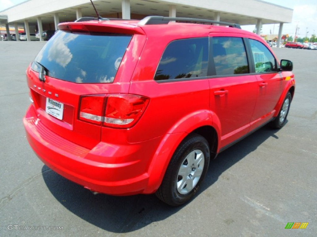 2012 Journey SE - Bright Red / Black photo #6