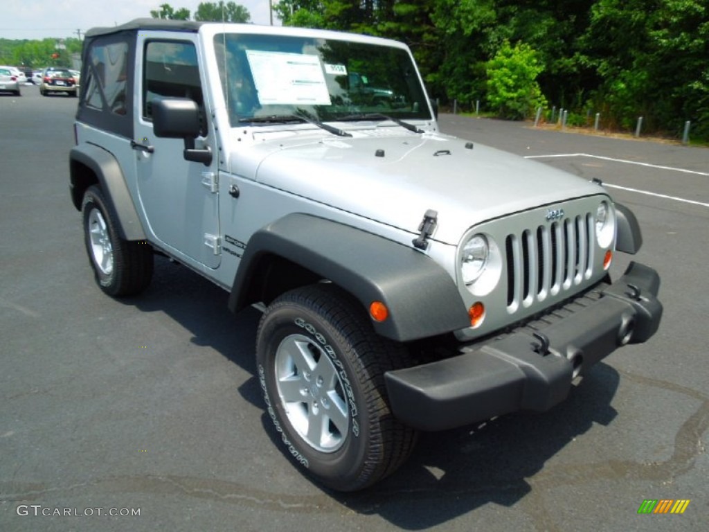 2012 Wrangler Sport S 4x4 - Bright Silver Metallic / Black photo #1