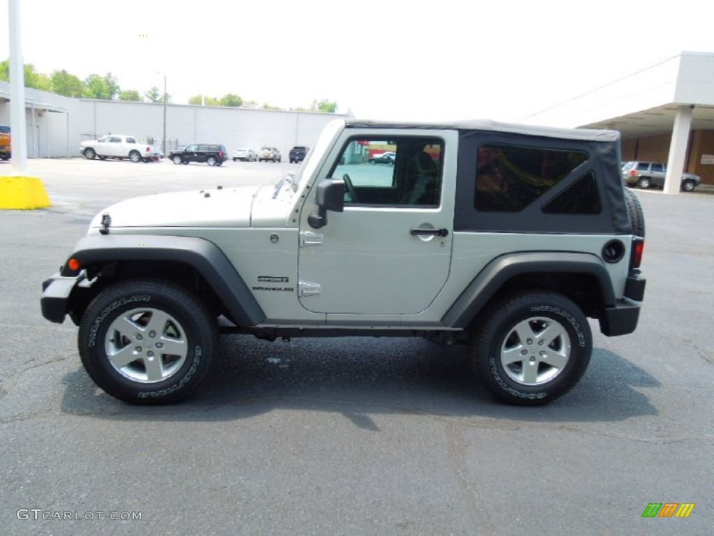 2012 Wrangler Sport S 4x4 - Bright Silver Metallic / Black photo #3
