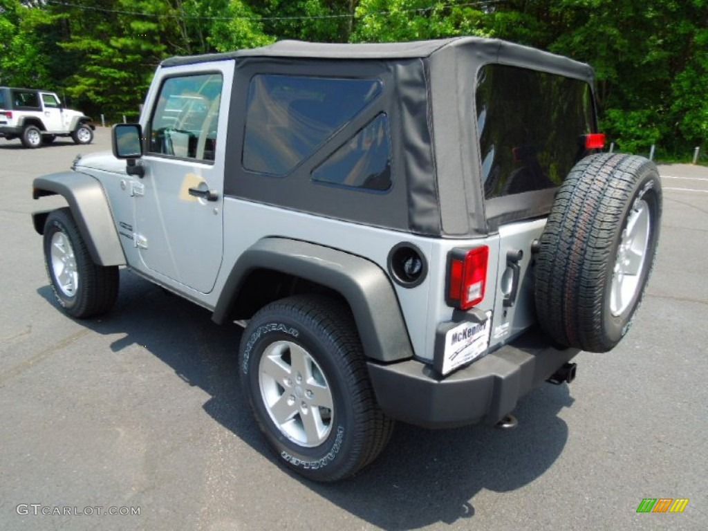 2012 Wrangler Sport S 4x4 - Bright Silver Metallic / Black photo #5