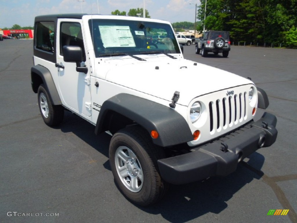 2012 Wrangler Sport 4x4 - Bright White / Black photo #1