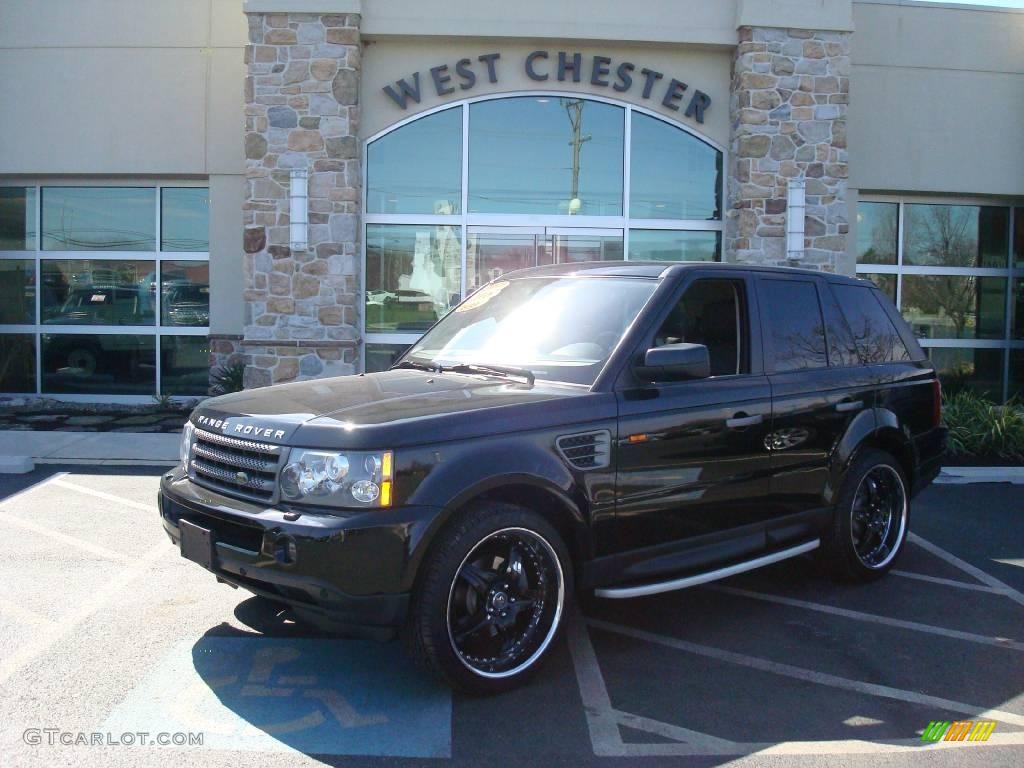 2008 Range Rover Sport HSE - Santorini Black / Ebony Black photo #1