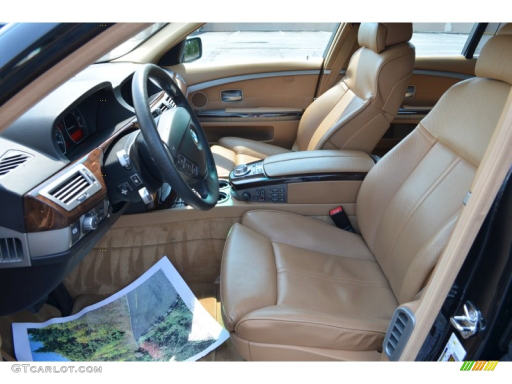 2007 7 Series 750i Sedan - Azurite Black Metallic / Natural Brown photo #10