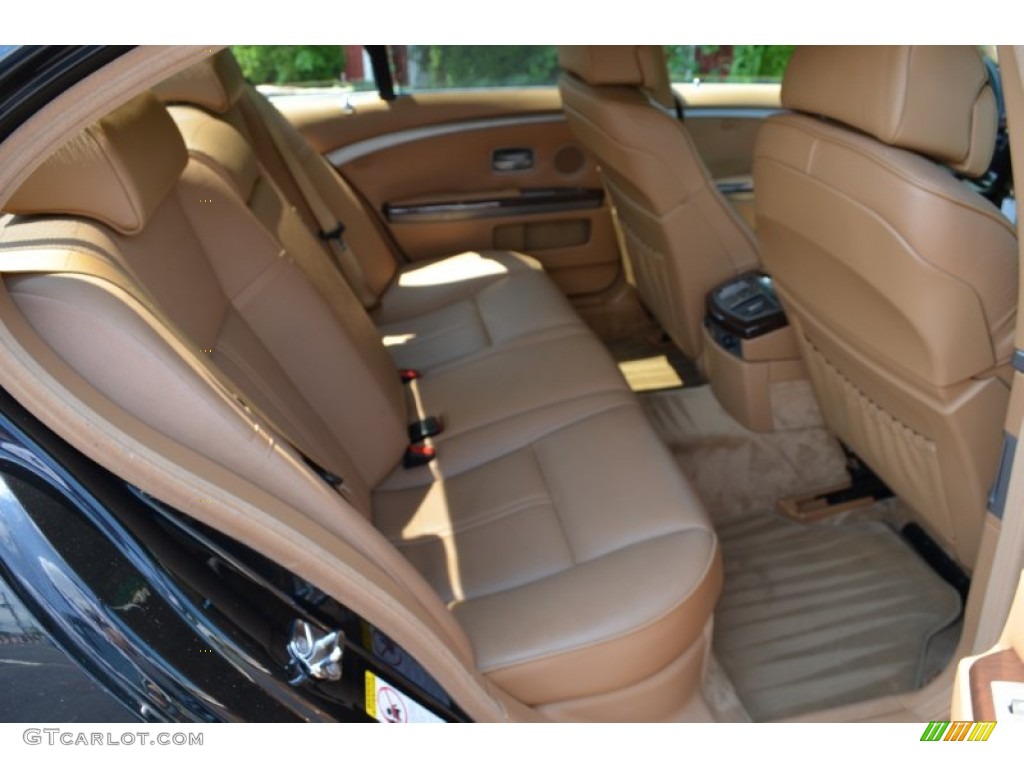 2007 7 Series 750i Sedan - Azurite Black Metallic / Natural Brown photo #12