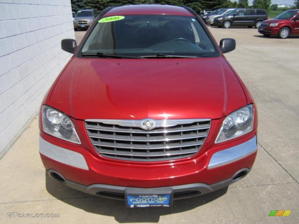 2006 Pacifica Touring - Inferno Red Crystal Pearl / Dark Slate Gray photo #2