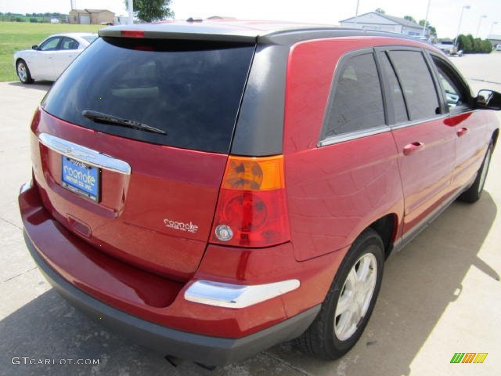 2006 Pacifica Touring - Inferno Red Crystal Pearl / Dark Slate Gray photo #7