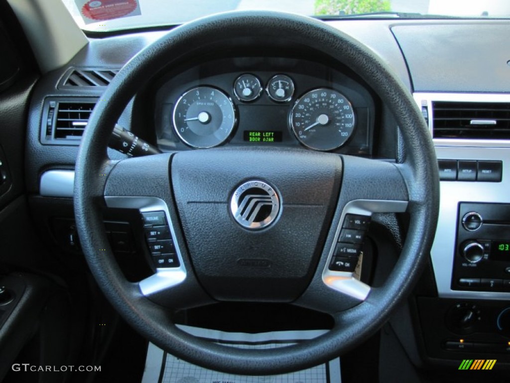 2008 Mercury Milan V6 Medium Light Stone Steering Wheel Photo #67145883