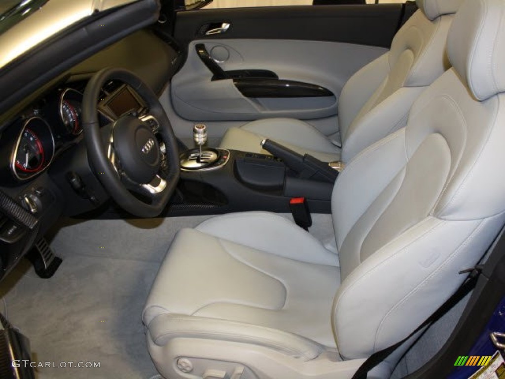 Titanium Grey Nappa Leather Interior 2011 Audi R8 Spyder 5.2 FSI quattro Photo #67148087