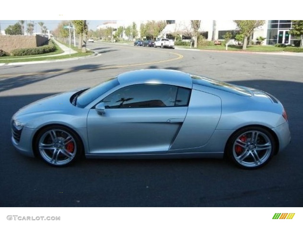 Ice Silver Metallic 2009 Audi R8 4.2 FSI quattro Exterior Photo #67149521