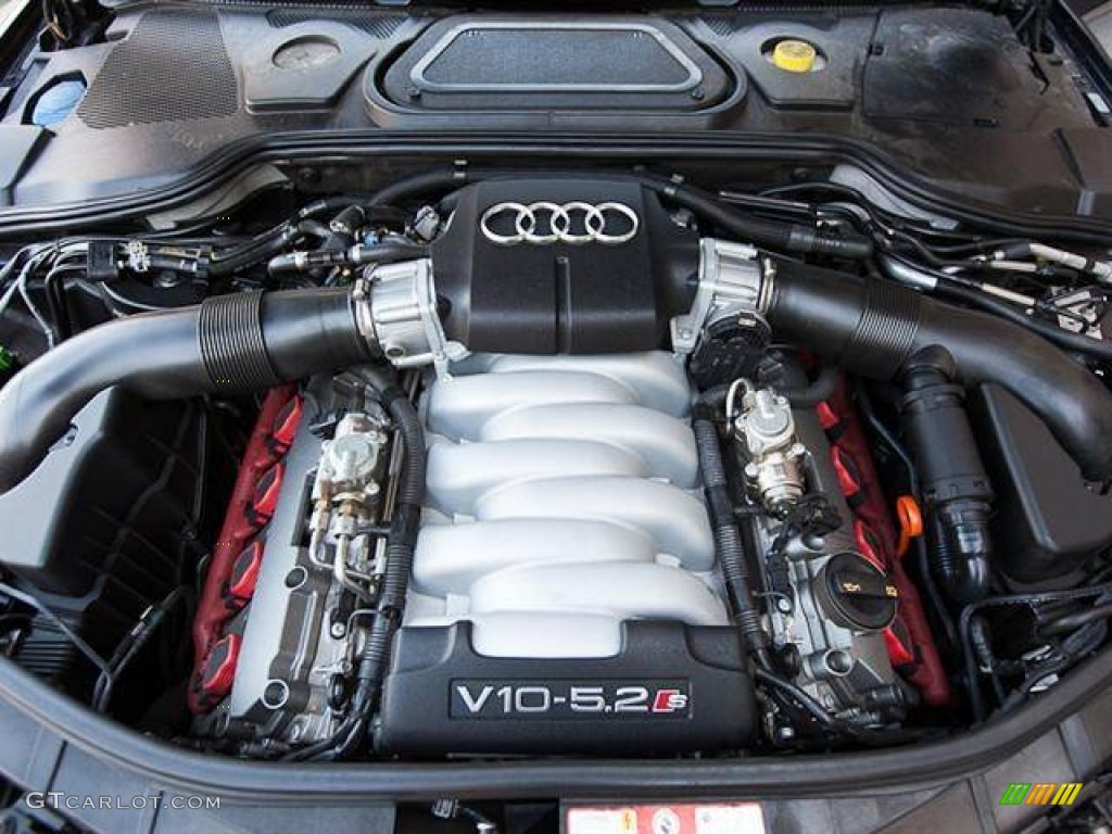 2009 Audi S8 5.2 quattro 5.2 Liter FSI DOHC 40-Valve VVT V10 Engine Photo #...