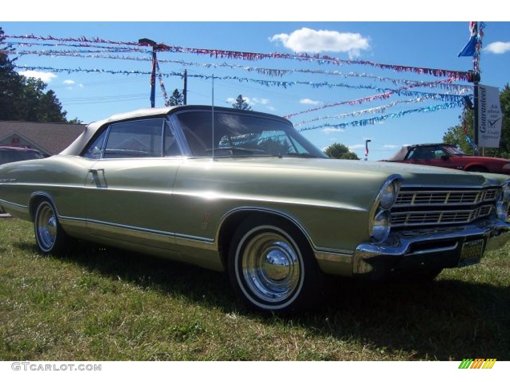 1967 Galaxie 500 Convertible - Lime Gold / Parchment photo #4