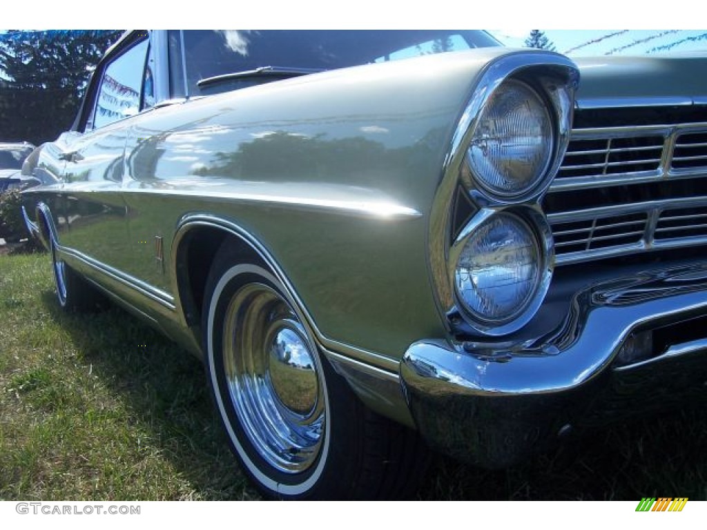 1967 Galaxie 500 Convertible - Lime Gold / Parchment photo #16