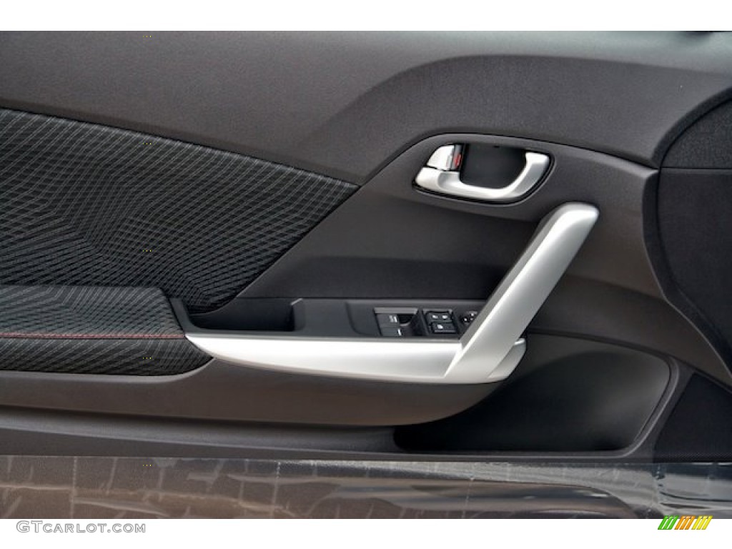 2012 Honda Civic Si Coupe Black Door Panel Photo #67150268