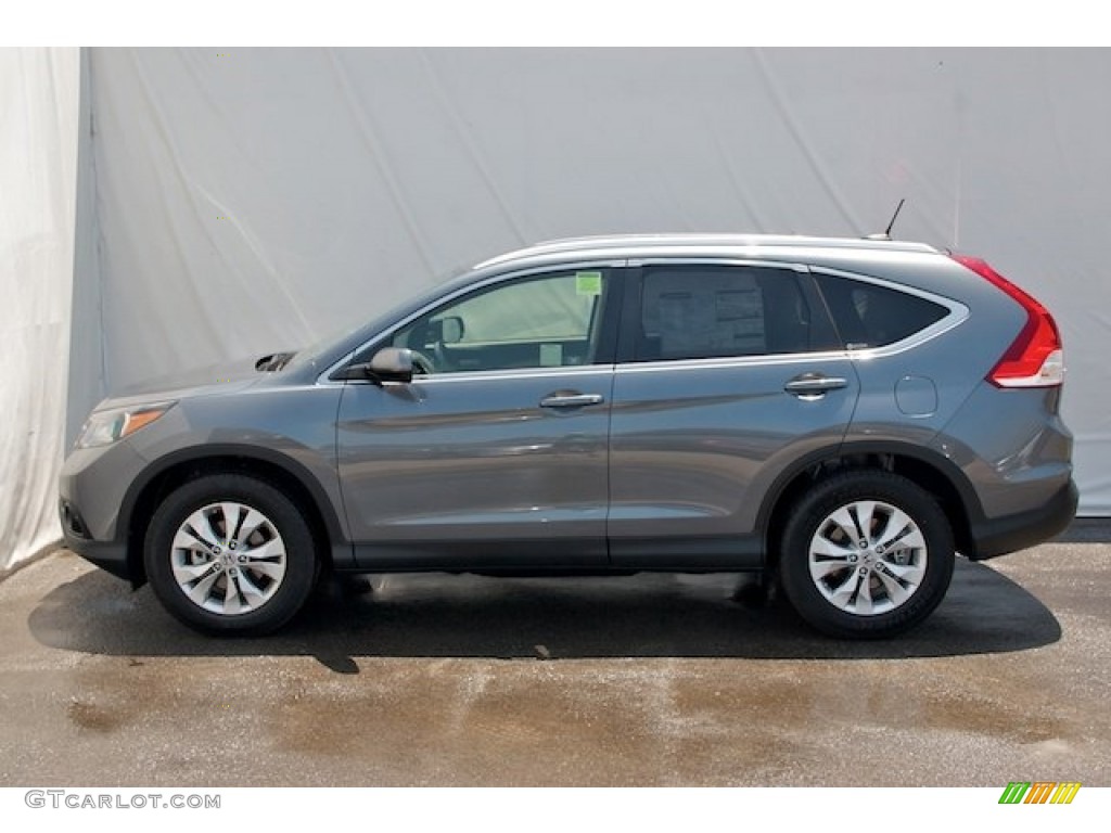 2012 CR-V EX - Polished Metal Metallic / Gray photo #4