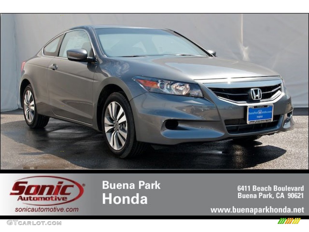 2012 Accord LX-S Coupe - Polished Metal Metallic / Black photo #1