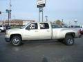 2008 Silver Birch Metallic GMC Sierra 3500HD SLT Crew Cab 4x4 Dually  photo #2