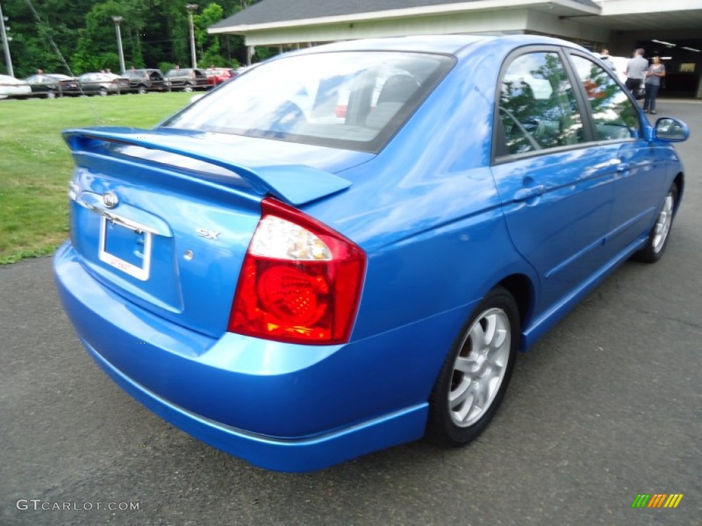2006 Spectra SX Sedan - Spark Blue / Gray photo #5