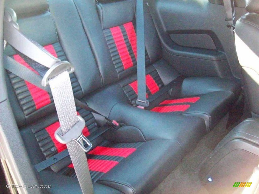 Charcoal Black/Red Interior 2011 Ford Mustang Shelby GT500 SVT Performance Package Coupe Photo #67156424