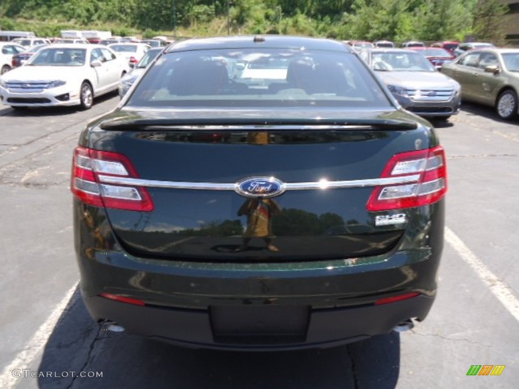 2013 Taurus SHO AWD - Green Gem Metallic / SHO Charcoal Black/Mayan Gray Miko Suede photo #3
