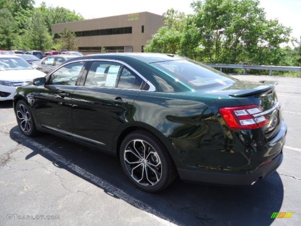 2013 Taurus SHO AWD - Green Gem Metallic / SHO Charcoal Black/Mayan Gray Miko Suede photo #4
