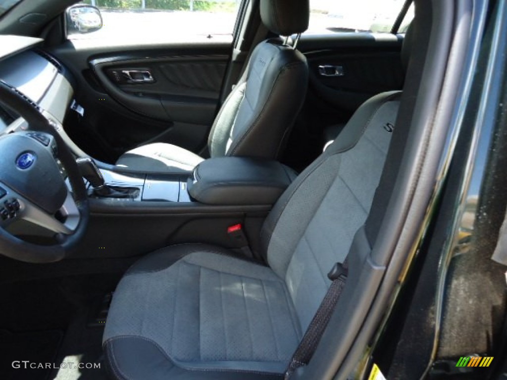 2013 Taurus SHO AWD - Green Gem Metallic / SHO Charcoal Black/Mayan Gray Miko Suede photo #8