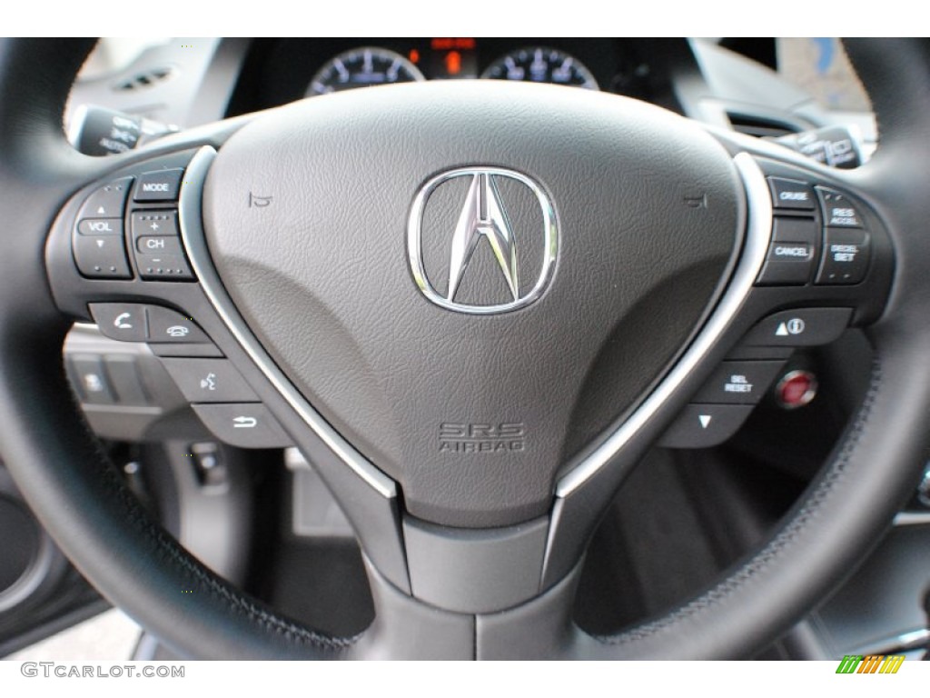 2013 Acura RDX Technology AWD Ebony Steering Wheel Photo #67157183