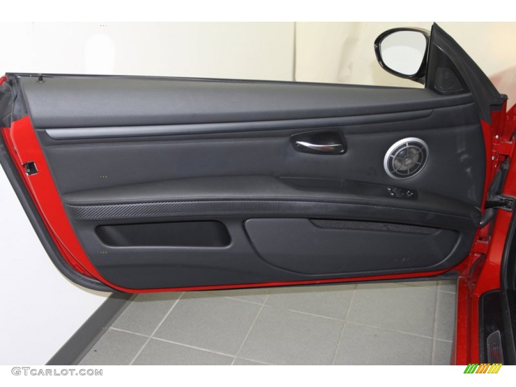 2011 BMW M3 Coupe Black Novillo Leather Door Panel Photo #67157304