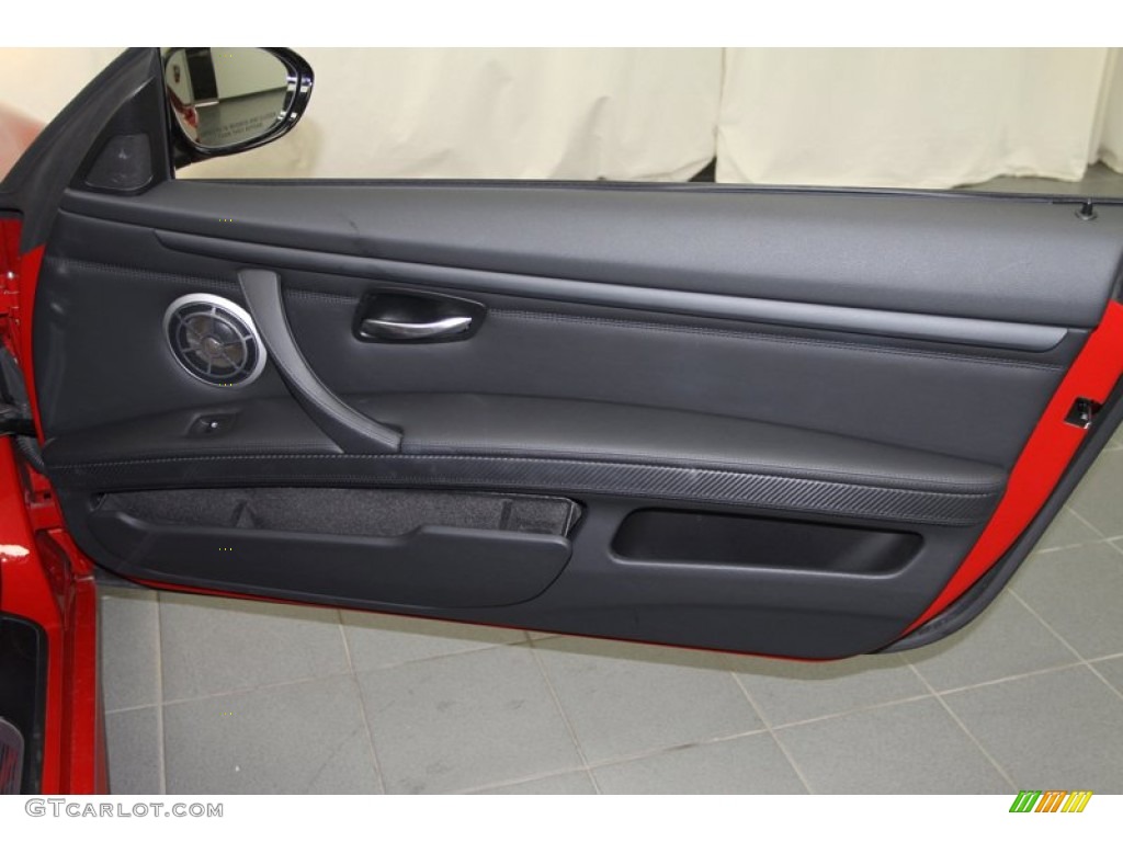 2011 BMW M3 Coupe Black Novillo Leather Door Panel Photo #67157525