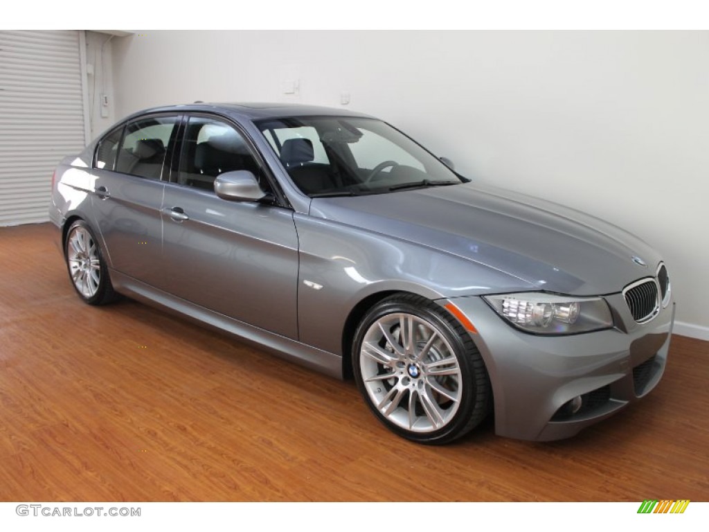 2009 3 Series 335i Sedan - Space Grey Metallic / Black photo #2