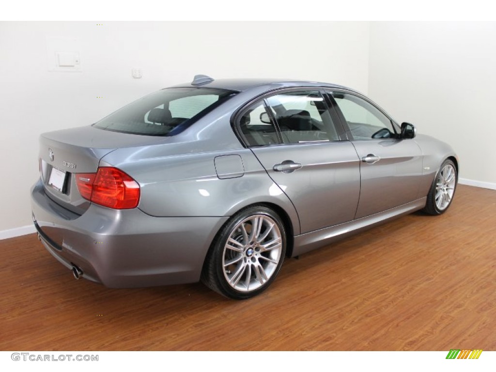 2009 3 Series 335i Sedan - Space Grey Metallic / Black photo #4