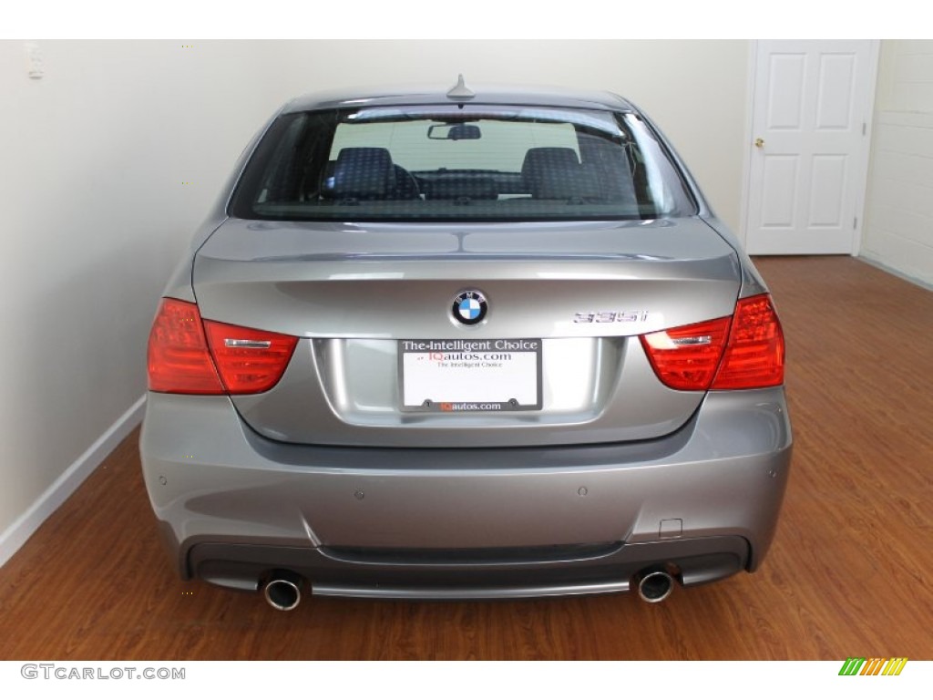 2009 3 Series 335i Sedan - Space Grey Metallic / Black photo #6