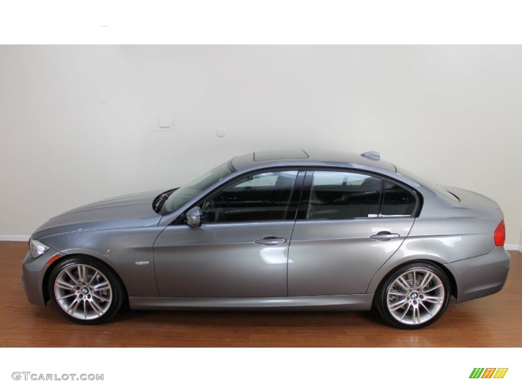 2009 3 Series 335i Sedan - Space Grey Metallic / Black photo #7