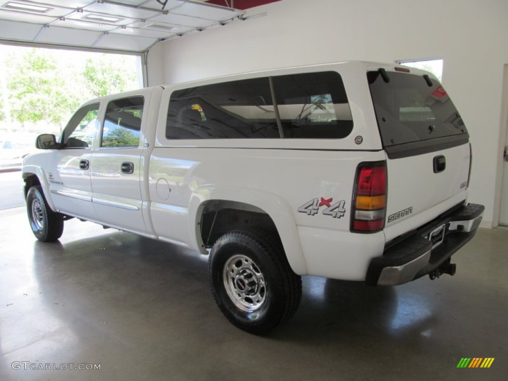 2005 Sierra 2500HD SLT Crew Cab 4x4 - Summit White / Neutral photo #9