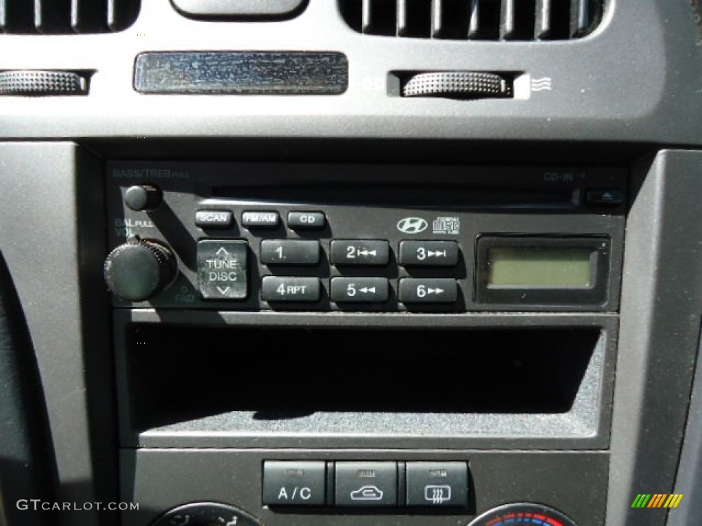 2004 Elantra GLS Sedan - Crimson Dark Red / Gray photo #14
