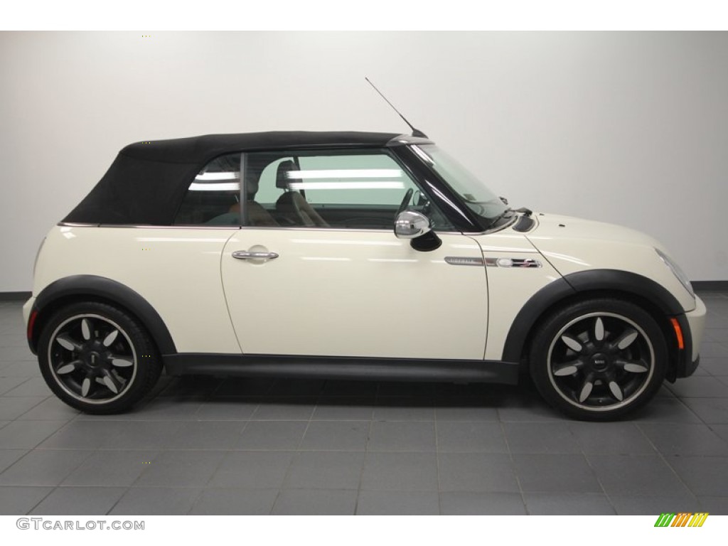 2007 Cooper S Convertible Sidewalk Edition - Pepper White / Lounge Malt Brown photo #8