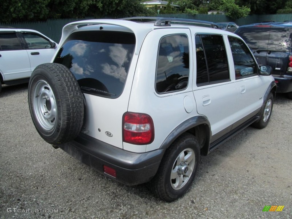2002 Sportage 4x4 - White / Gray photo #4