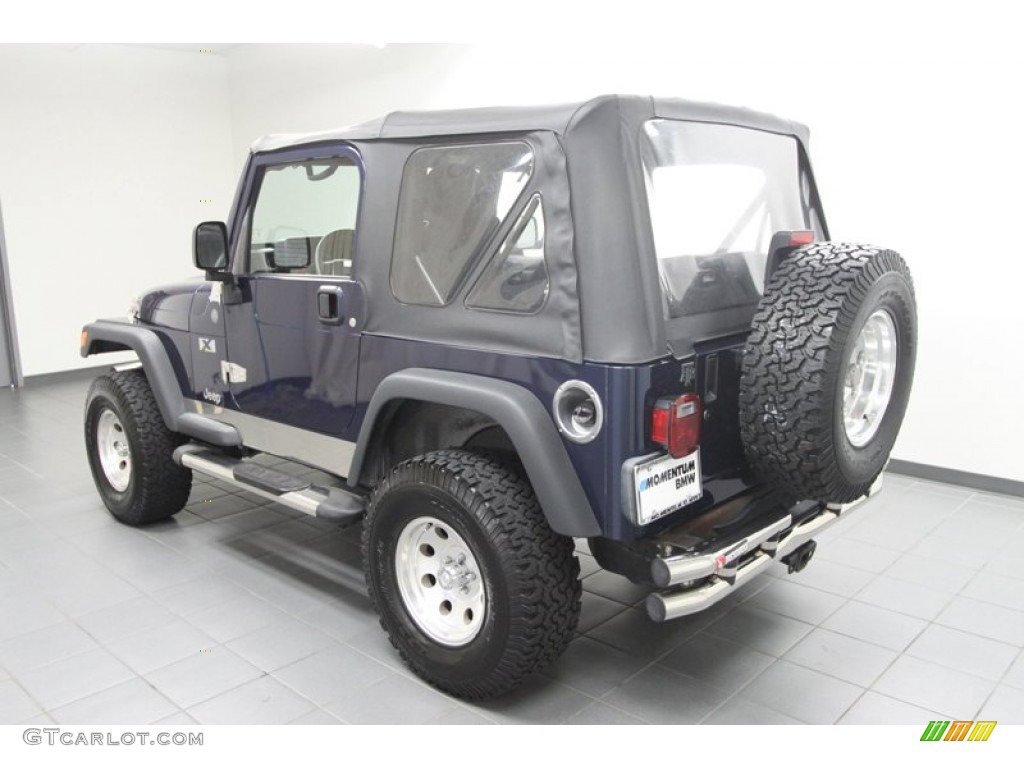 2004 Wrangler X 4x4 - Patriot Blue Pearl / Dark Slate Gray photo #5