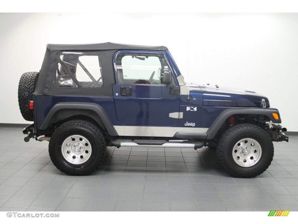 2004 Wrangler X 4x4 - Patriot Blue Pearl / Dark Slate Gray photo #7
