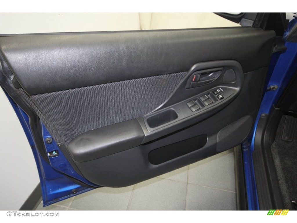2004 Subaru Impreza WRX Sedan Dark Gray Door Panel Photo #67162115