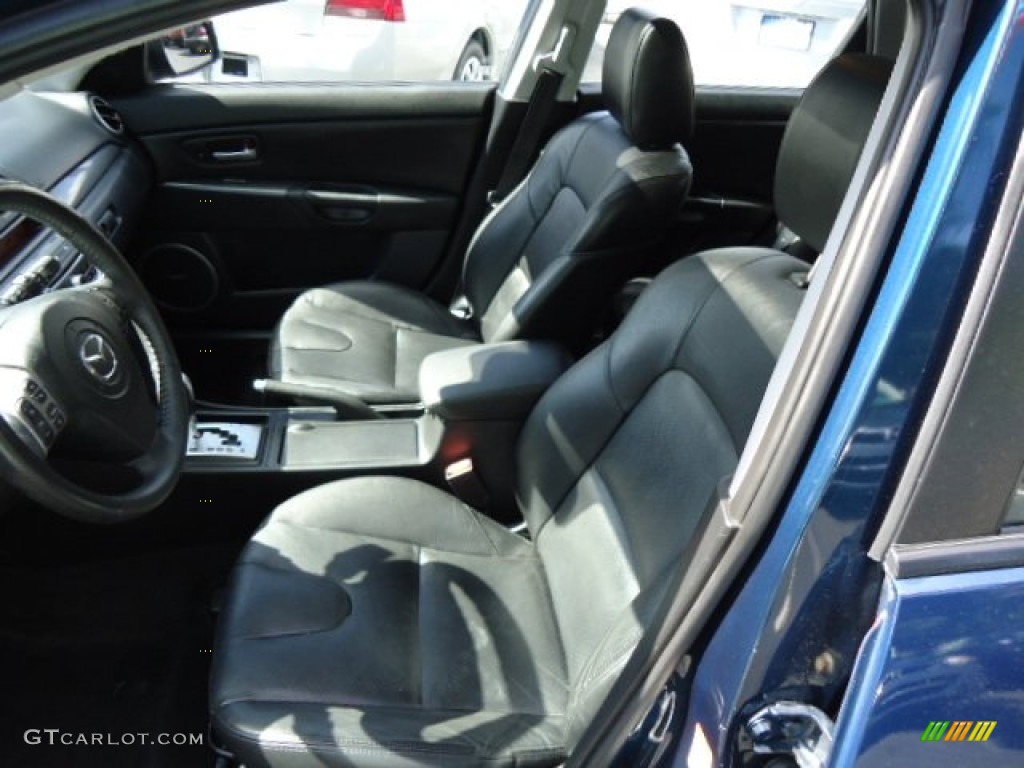 2008 MAZDA3 s Grand Touring Hatchback - Phantom Blue Mica / Black photo #9