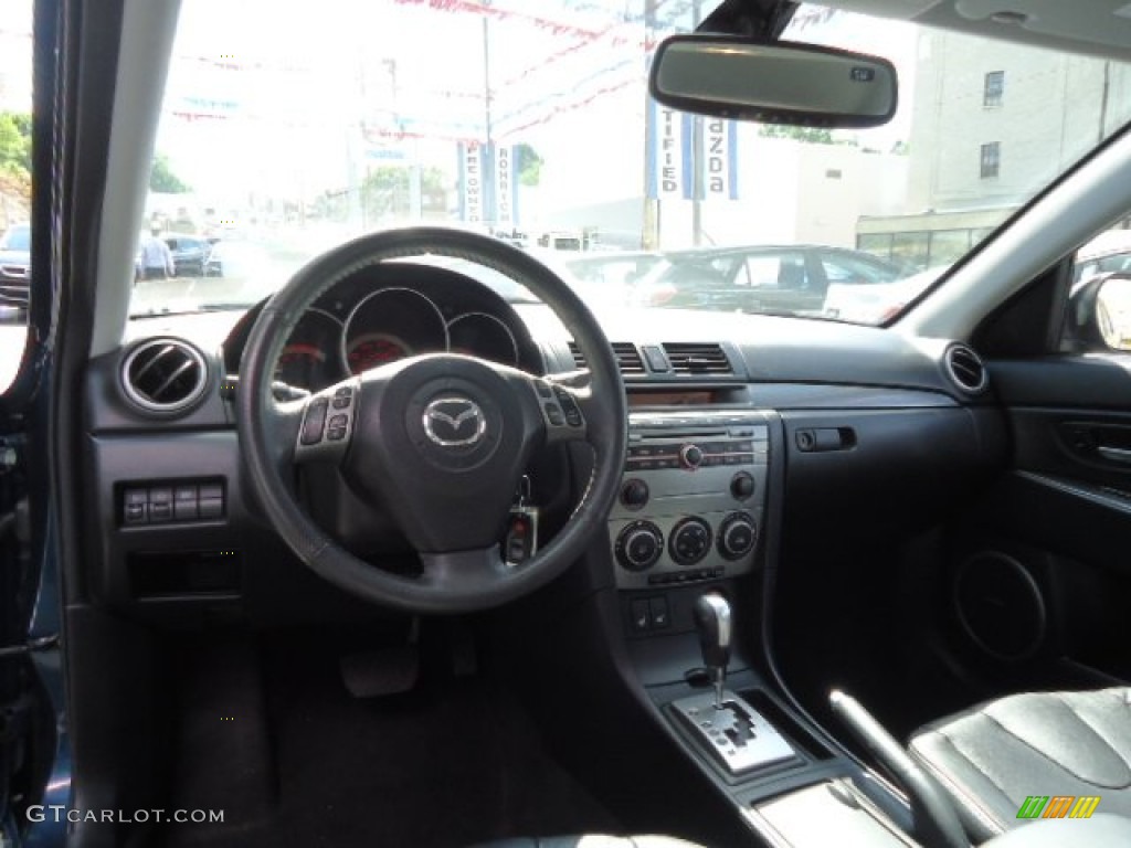 2008 MAZDA3 s Grand Touring Hatchback - Phantom Blue Mica / Black photo #11