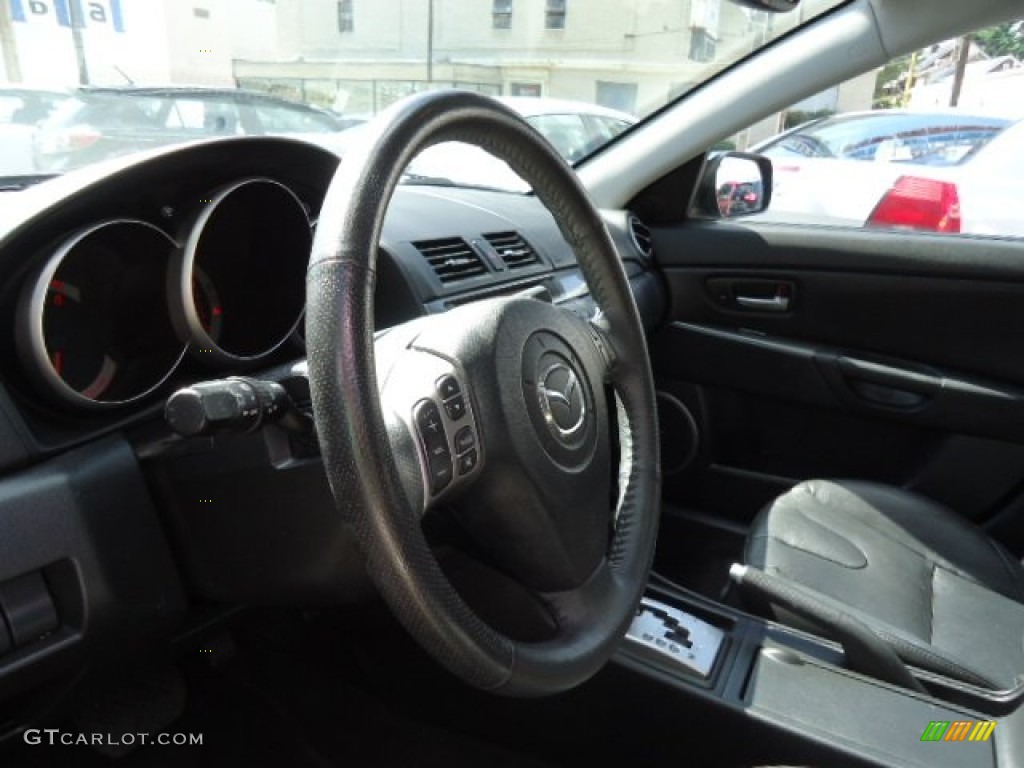2008 MAZDA3 s Grand Touring Hatchback - Phantom Blue Mica / Black photo #14