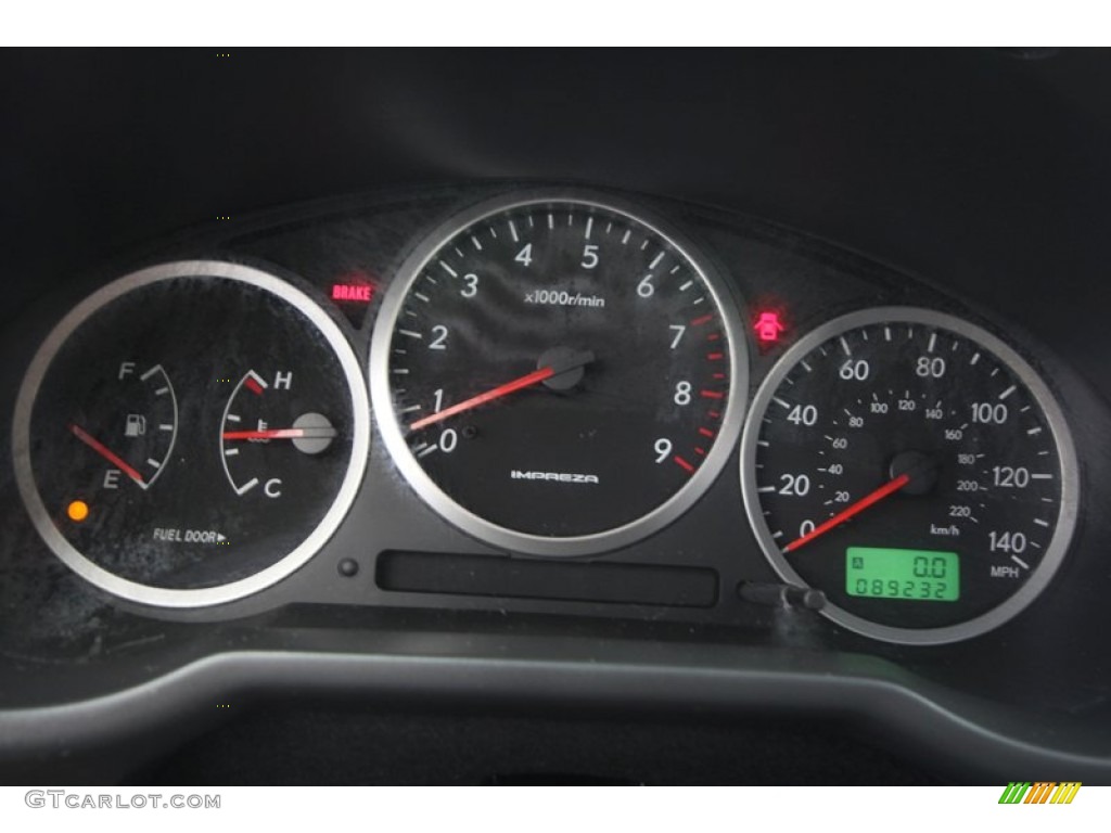 2004 Subaru Impreza WRX Sedan Gauges Photo #67162307