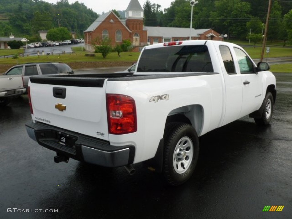 2012 Silverado 1500 Work Truck Extended Cab 4x4 - Summit White / Dark Titanium photo #7