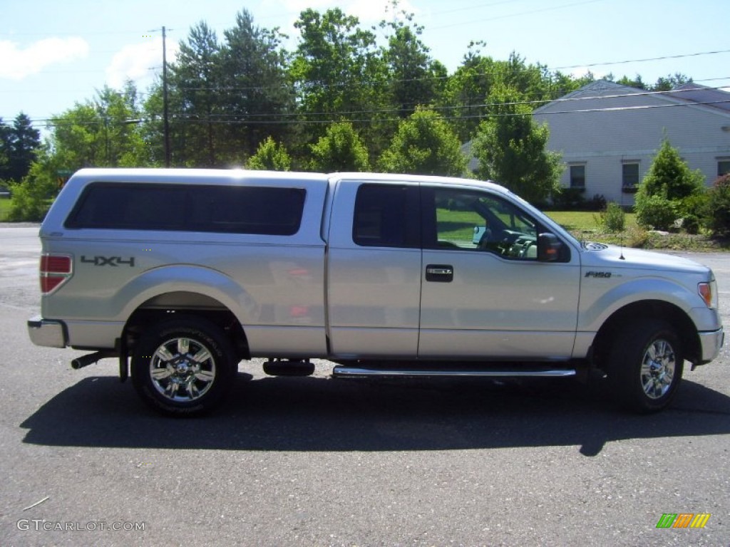 2010 F150 Lariat SuperCab 4x4 - Ingot Silver Metallic / Medium Stone photo #4