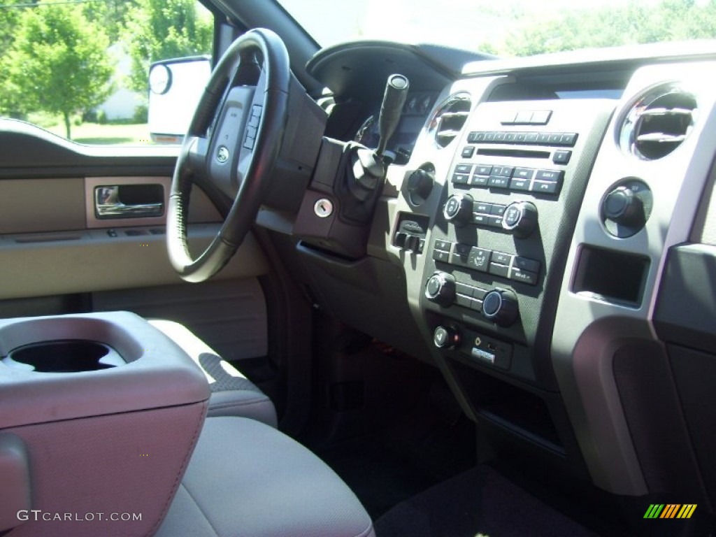 2010 F150 Lariat SuperCab 4x4 - Ingot Silver Metallic / Medium Stone photo #10