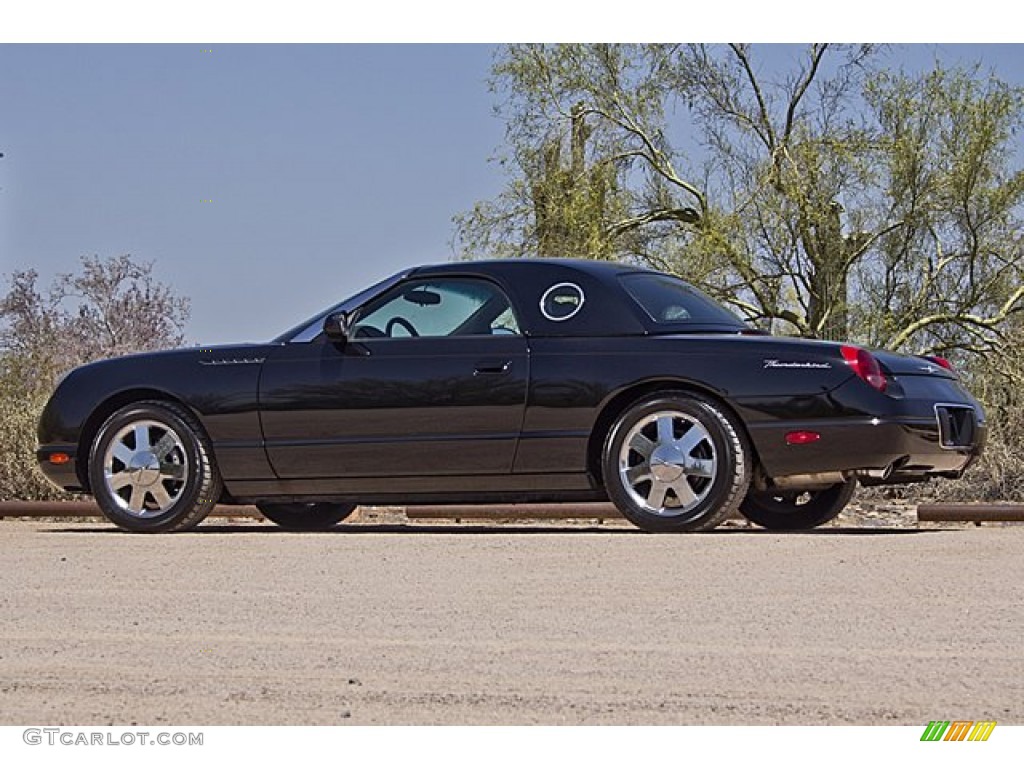Evening Black 2002 Ford Thunderbird Premium Roadster Exterior Photo #67162831
