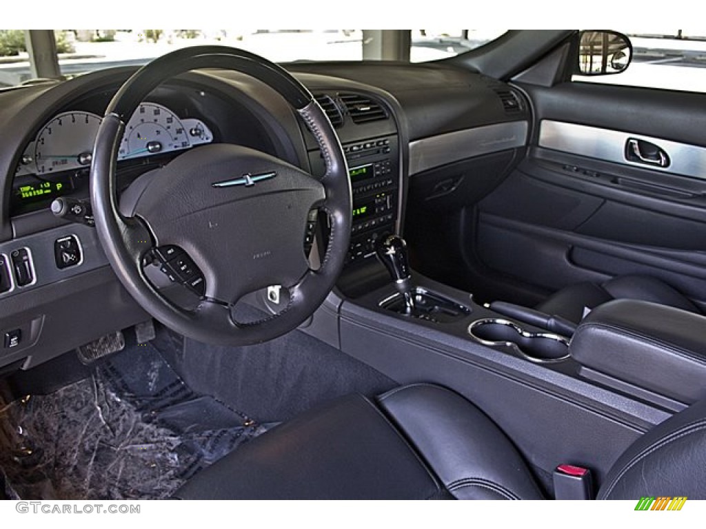 Midnight Black Interior 2002 Ford Thunderbird Premium Roadster Photo #67162851