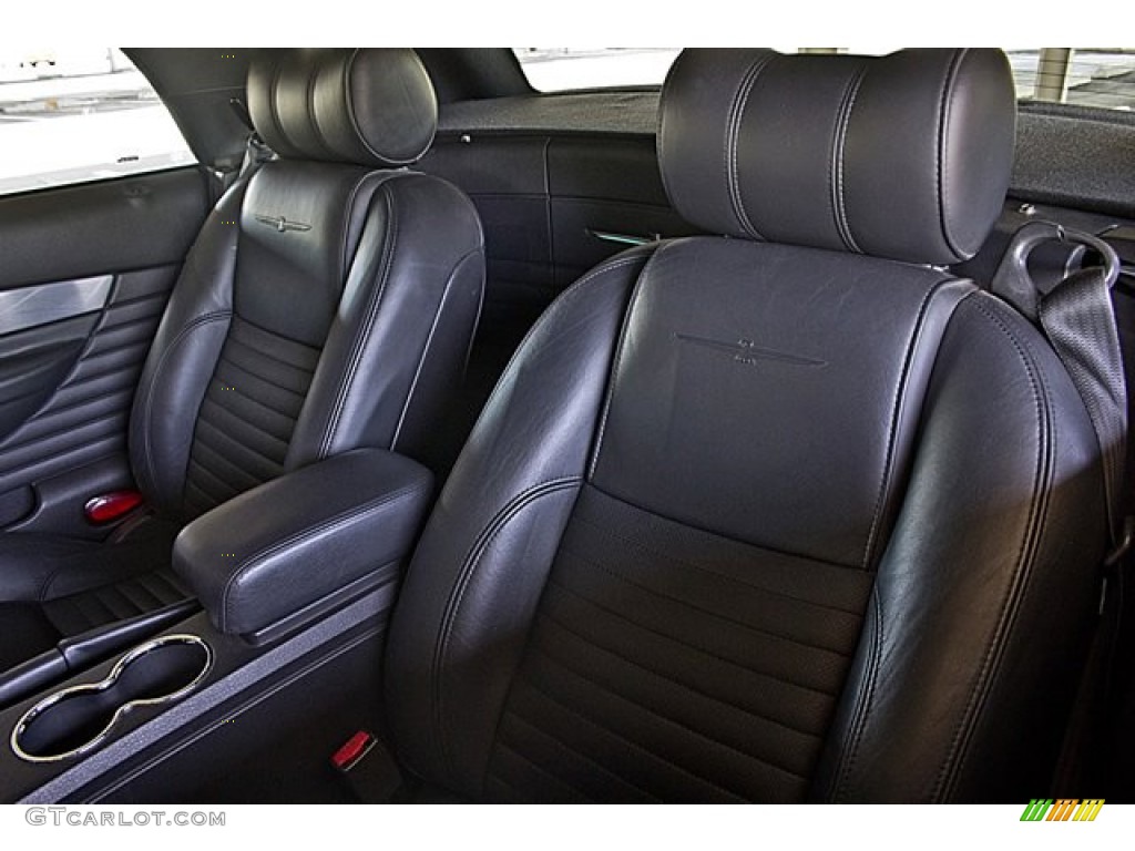 Midnight Black Interior 2002 Ford Thunderbird Premium Roadster Photo #67162877