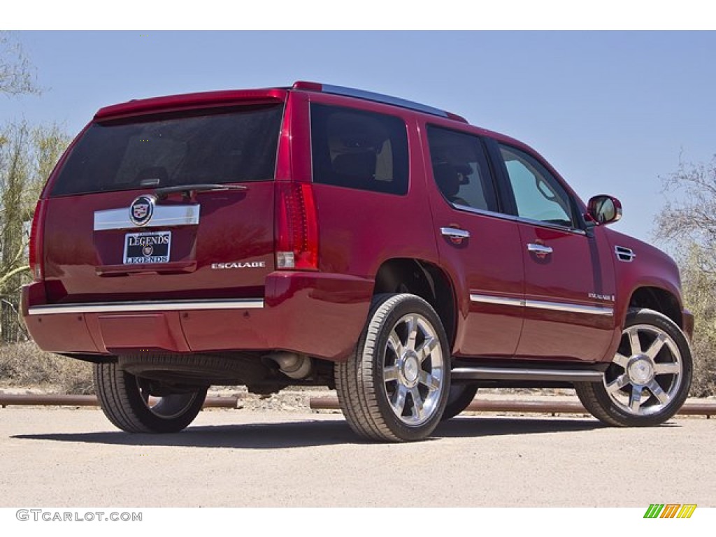 2008 Escalade AWD - Sonoma Red / Cocoa/Light Cashmere photo #7